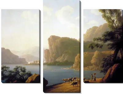 Картина Вид реки Селенги в Сибири (View of the Selenga River in Siberia)