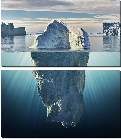 Модульная картина Огромный айсберг
