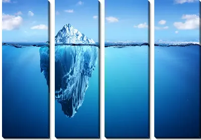 Модульная картина Айсберг в море