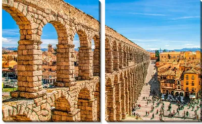 Модульная картина Красивый акведук в черте города