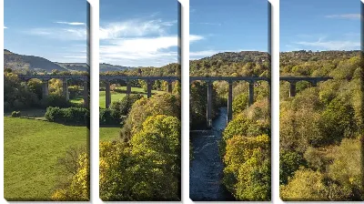 Модульная картина Акведук и природа