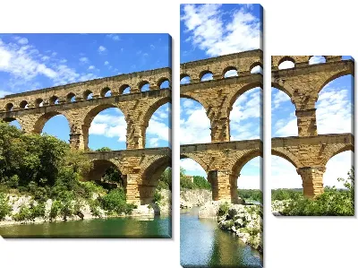 Модульная картина Старинный акведук