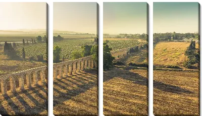 Модульная картина Акведук в лучах солнца