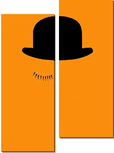 Модульная картина Шляпа и ресничка