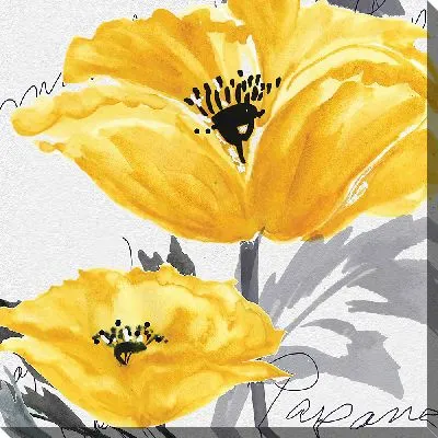 Постер Два желтых цветка