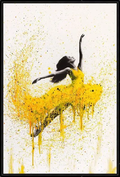 Картина Полет танцовщицы в желтом