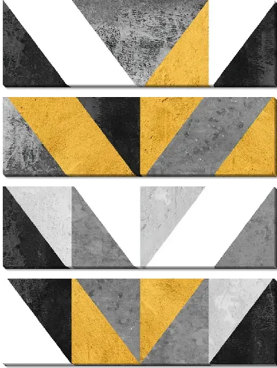 Модульная картина Геометрия фигур