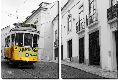 Модульная картина Спуск трамвая Jameson