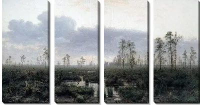 Картина Утро на болоте (Morning in the swamp)