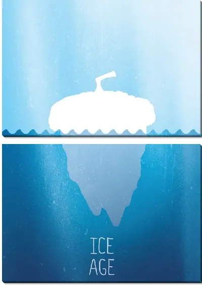 Модульная картина Лесной орех в воде