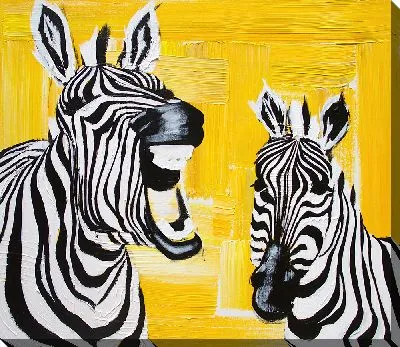 Постер Ржущие зебры