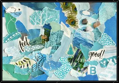 Коллаж из газетных вырезок