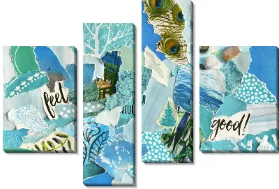 Коллаж из газетных вырезок