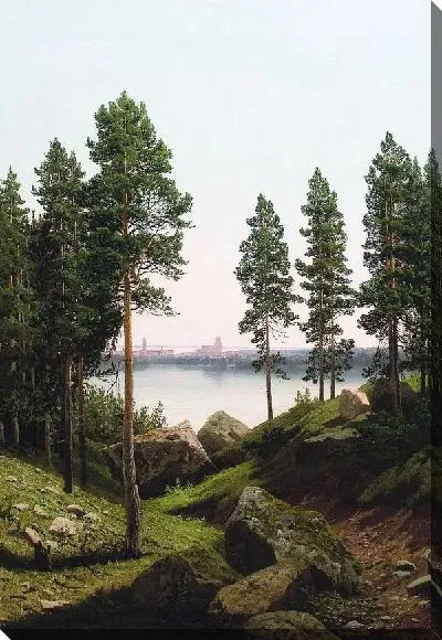 Картина Пейзаж с озером (Landscape with a lake)
