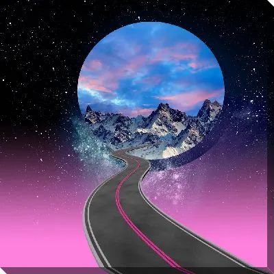 Дорога сквозь космос к Луне