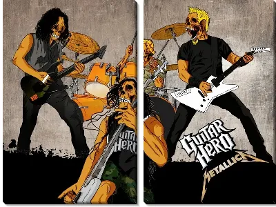 Модульная картина Guitar Hero - Metallica