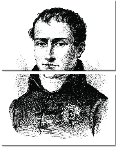 Модульная картина Портрет молодого Наполеона