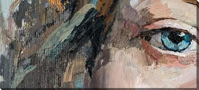 Картина маслом Часть лица