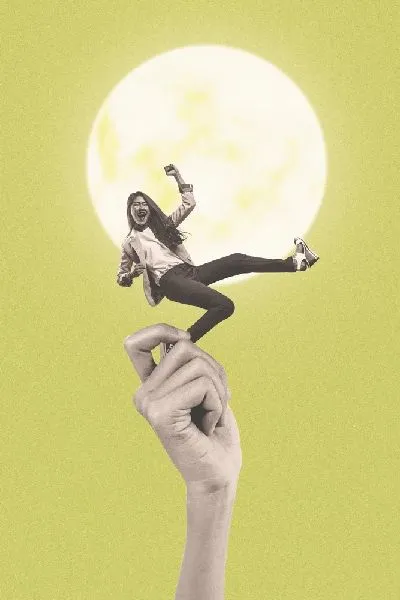 Плакат Прыжок к Луне