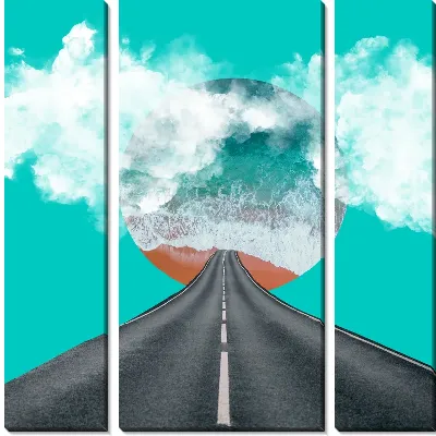 Дорога к морю через облака