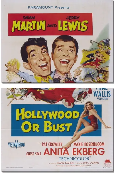 Модульная картина Афиша Hollywood or Bust / Голливуд или пропал