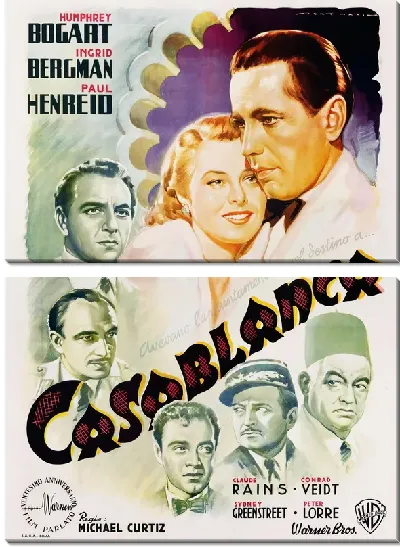 Модульная картина Афиша Casablanca