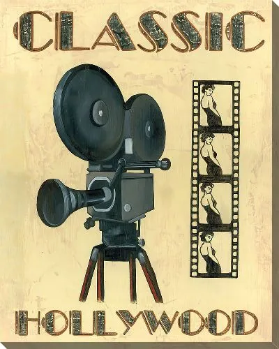 Картина маслом Кинокамера винтажная Classic Hollywood