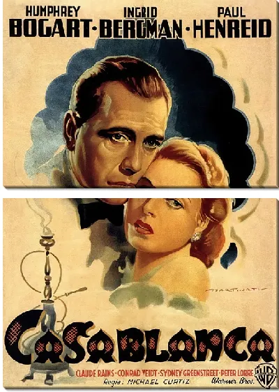 Модульная картина Афиша к фильму Casablanca