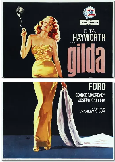 Модульная картина Афиша Gilda / Джильда