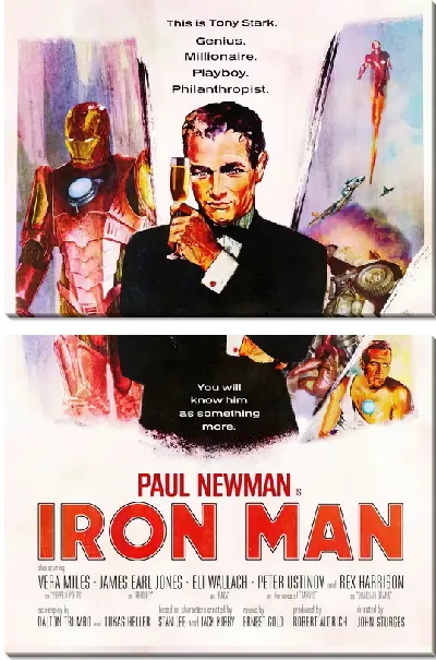 Модульная картина Афиша Iron Man / Железный человек