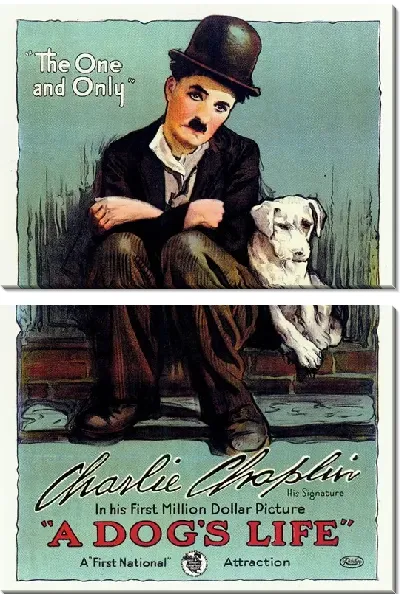 Модульная картина Афиша A Dog's Life / Жизнь собаки