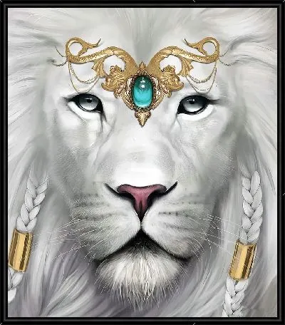 Картина Белая львица