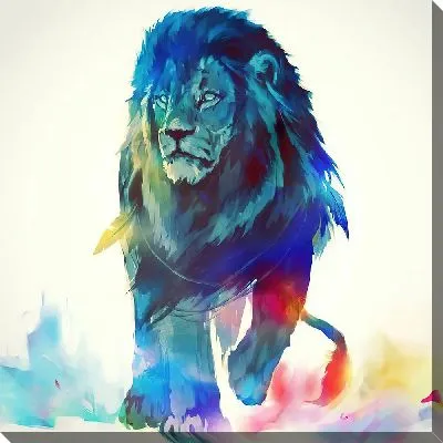 Картина маслом Шагающий лев