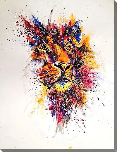 Картина маслом Арт лев