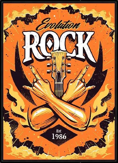 Картина Эволюция Рок