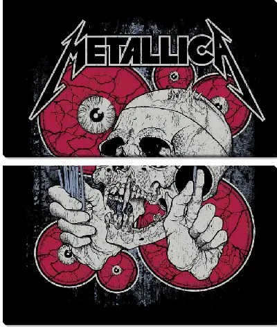 Модульная картина Афиша Metallica