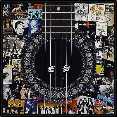 Коллаж рок гитара