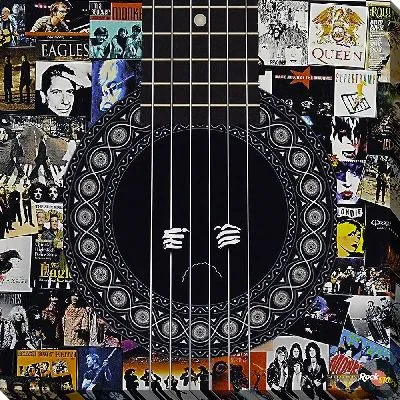 Коллаж рок гитара