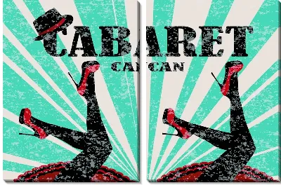 Модульная картина Кабаре канкан