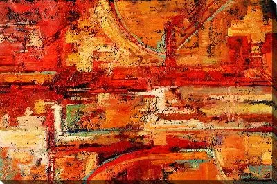 Картина маслом Красное безумие