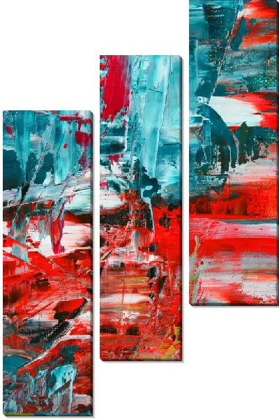 Модульная картина Безумие мазков