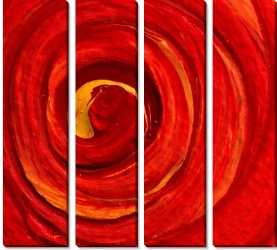 Модульная картина Красное завихренье