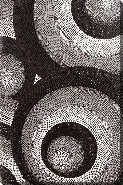 Картина маслом Круги градации серого