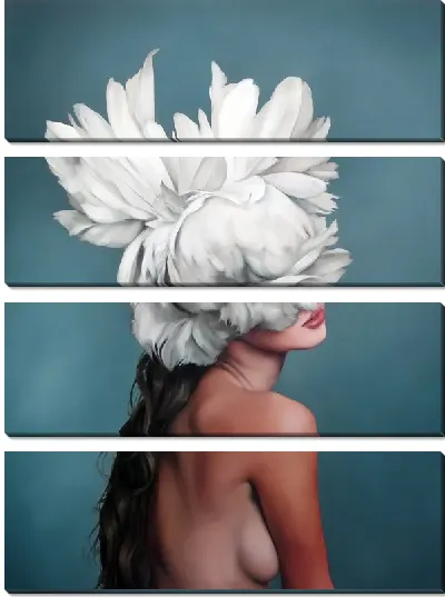 Картина Девушка с цветком на голове