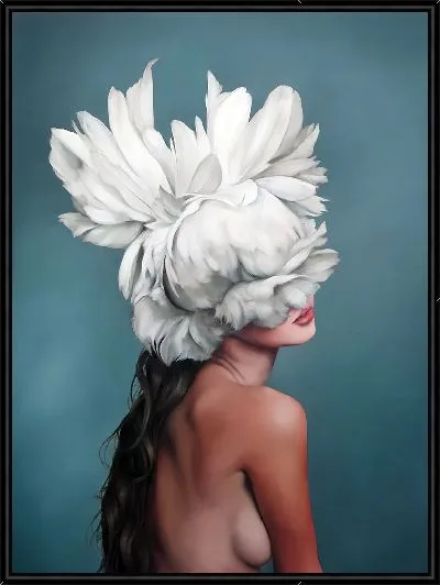 Картина Девушка с цветком на голове