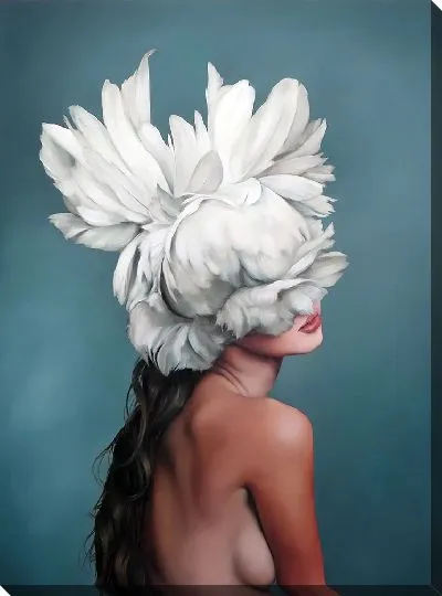 Картина Девушка с цветком на голове