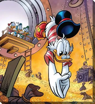 Скрудж ныряет в монеты