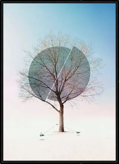 Картина Две половинки целого дерева