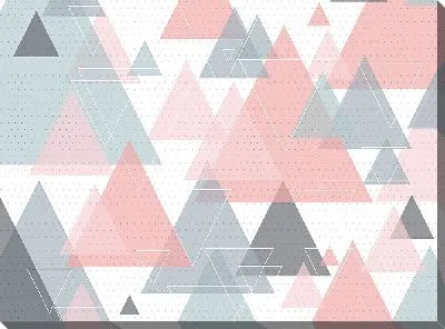 Картина маслом Бледные треугольники