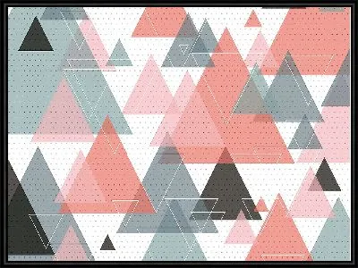 Картина Яркие треугольники